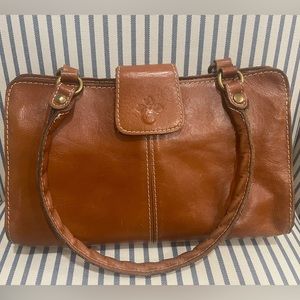 Patricia Nash Leather Handbag- Rienzo Satchel